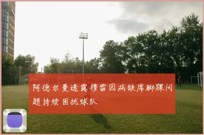 阿德尔曼透露穆雷因病缺席脚踝问题持续困扰球队